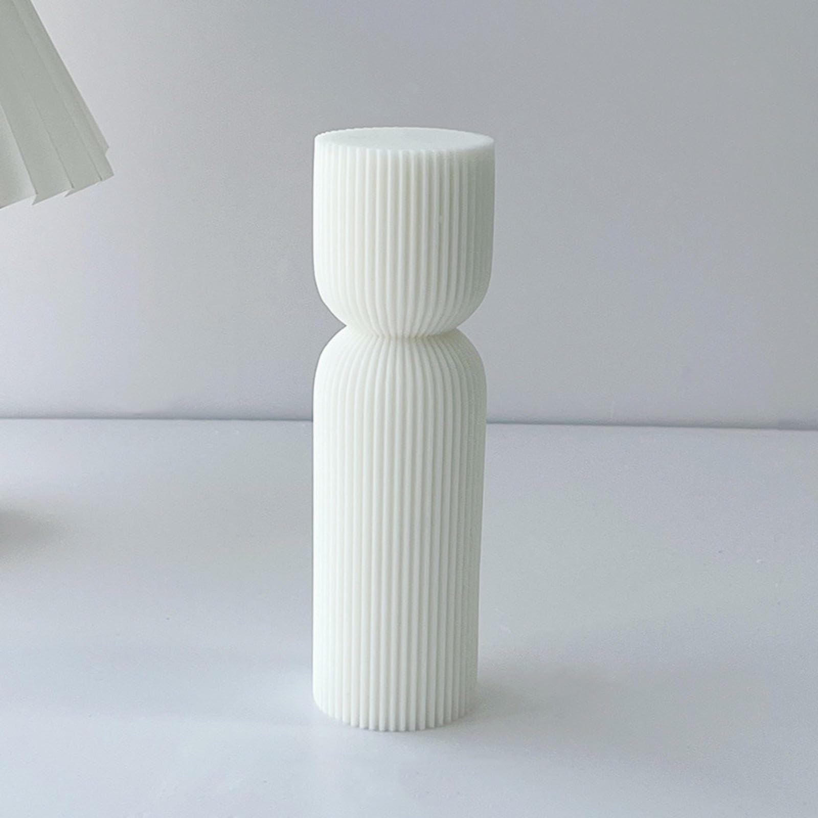 Velas decorativas, velas estéticas, velas decorativas para decoración del hogar, velas grandes acanaladas artesanales, velas perfumadas de ondas modernas, para decoración del hogar, habitación,