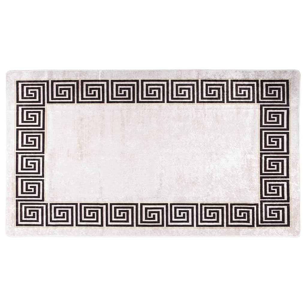 Tapis de salon lavable et anti-glisse 190x300 cm en velours doux