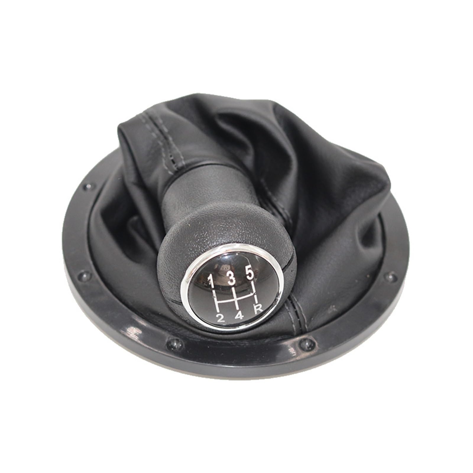 WYLWSHA Shift Gear Knob Cover for VW for GOL for Pointer for Saveiro for Parati 2004-2010 5 Speed Gear Shift Knob Lever Shifter Gaiter Boot(12345R Type 12)