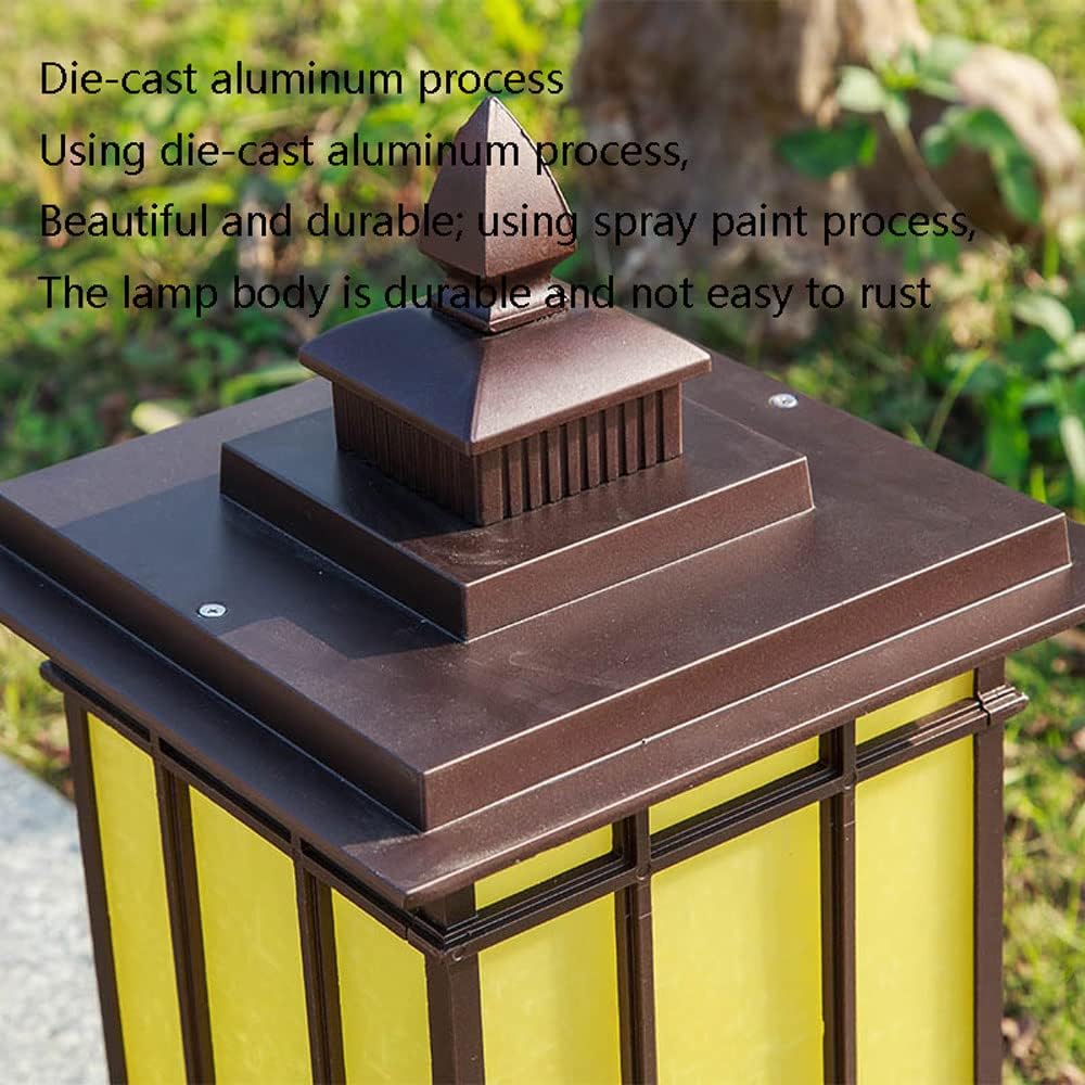 CHENKUI Post Head Light Waterproof Fence Pillar Lamp Outdoor Deck LED Fence Post Lights Decor Post Cap Lights Cast Aluminum Frosted Glass LampShade for Garden, Post, Deck, Patio, Decor Or Fence