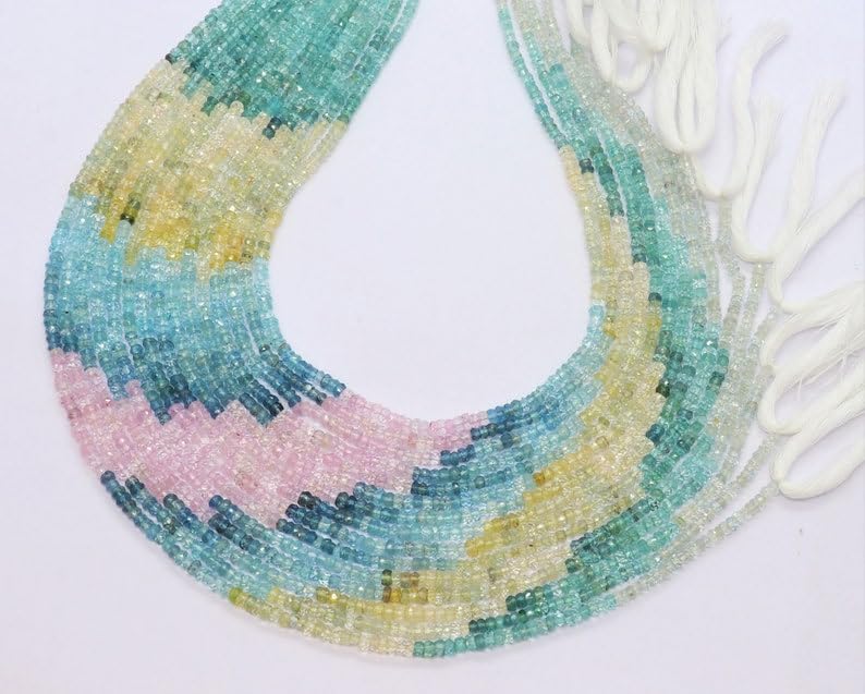 Perles rondes à facettes pour fabriquer un bracelet ou collier cadeau unique