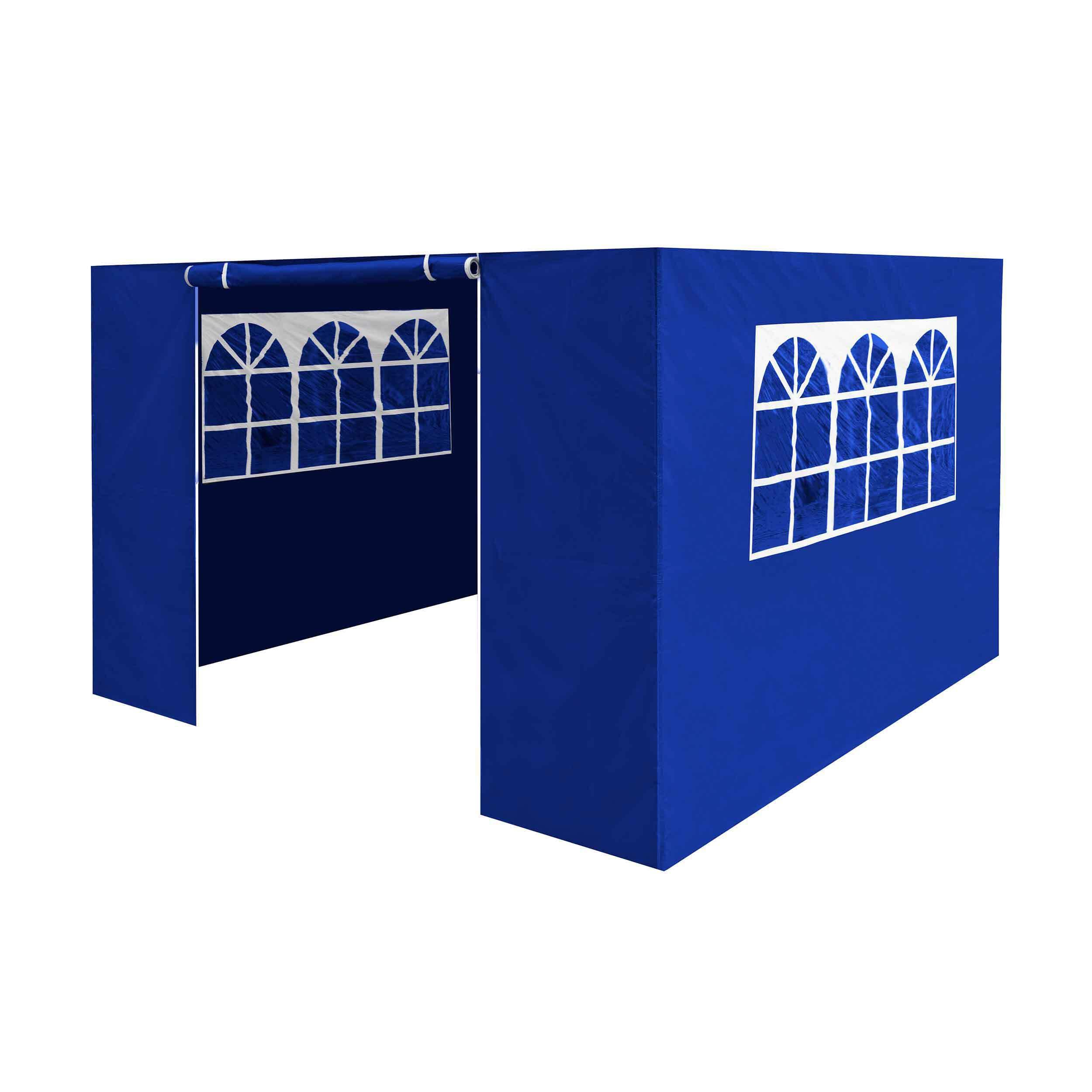 Dellonda Premium Side Walls/Doors/Windows for Gazebo/Marquee, Fits 2 x 2m Models - Blue - DG143