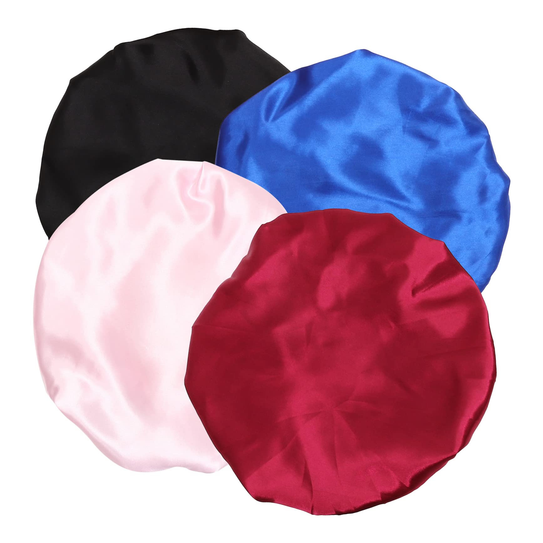 FOMIYES 12 Piezas gorro de noche gorro de protección para el cabello gorro de salón banda de pelo trenza pañuelo de raso para dormir gorro de dormir cuidado del cabello Venda sombrero