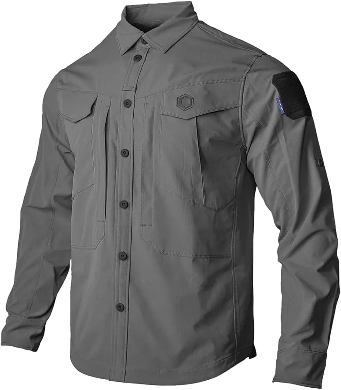 Mens Long Sleeve Shirt Hiking Casual Urban Lightweight Breathable Sport Top
