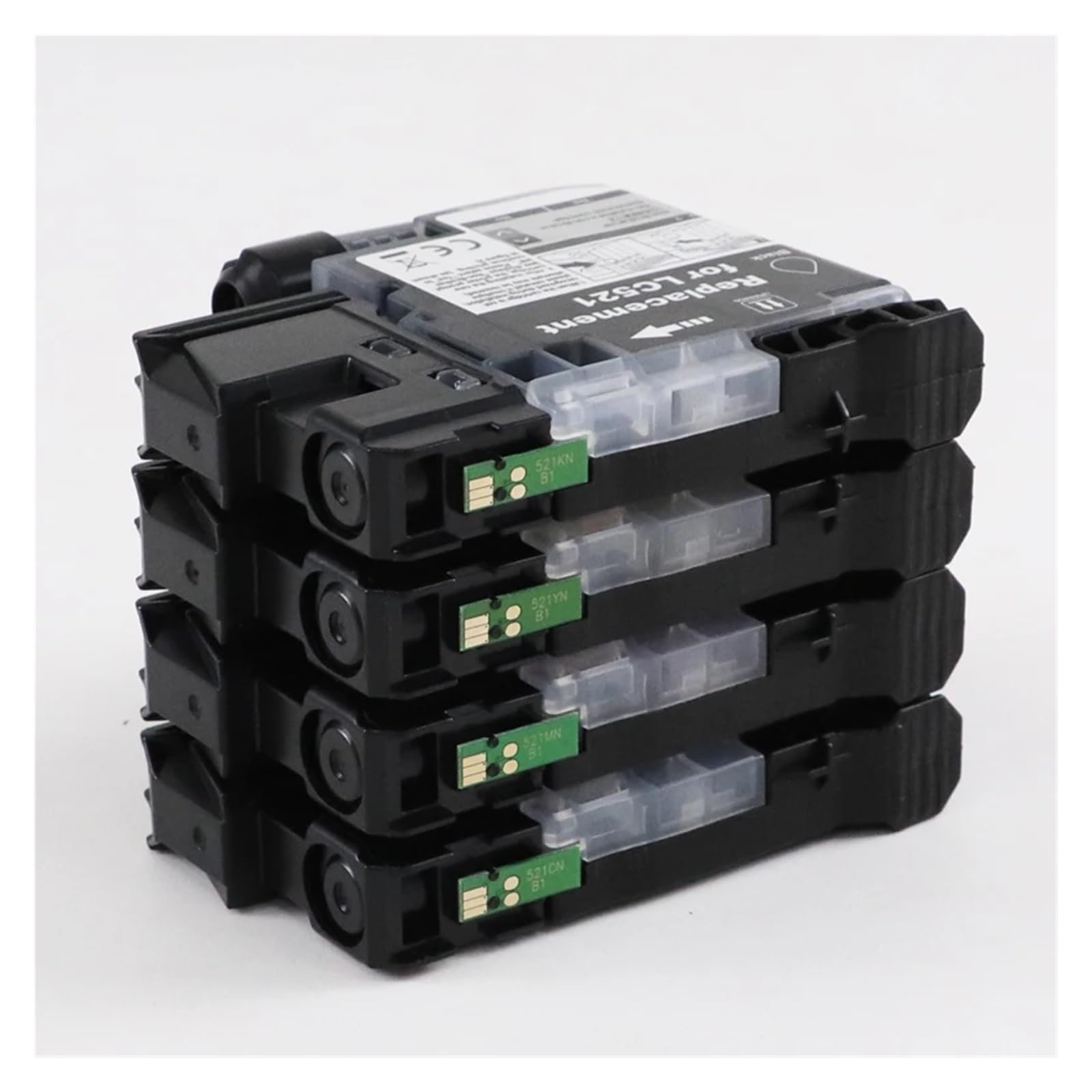 1 SET compatibile con Brother, inchiostro LC521