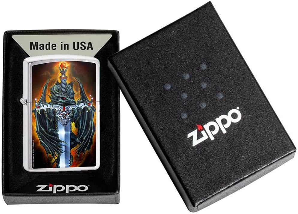 Ed Beard Jr - Dragon Forged Brushed Chrome Zippo Lighter