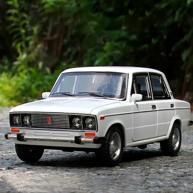Image of 1:24 Big Lada 2106 Die-Cast Metal Model Car | Classic Vintage Russian Car Toy for Kids