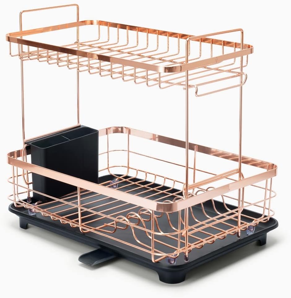 Égouttoir à Assiettes à 3 Niveaux - Set De 2 Organiseurs De Cuisine