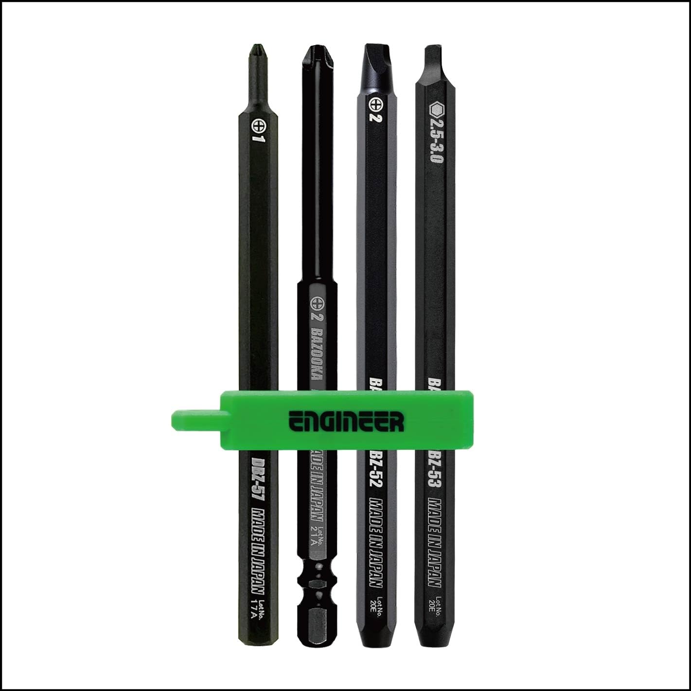 ENGINEER 7-in-1 Schraubenausdreher-Set – Für Innensechskantschrauben, Mit Mini-Griff, Auch Für Kreuzschlitz & Torx