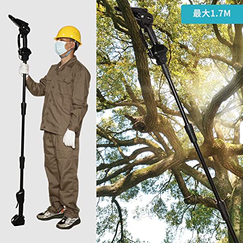 lingyue コードレス高枝電動チェーンソー本体のみ マキタ18V 純正/互換バッテリー BL1830 BL1860 BL1830B BL1860B などに対応可能 普通電動チェーンソーと高枝切りチェーソー切り替え可能 庭木剪定・高枝伐採 5枚目