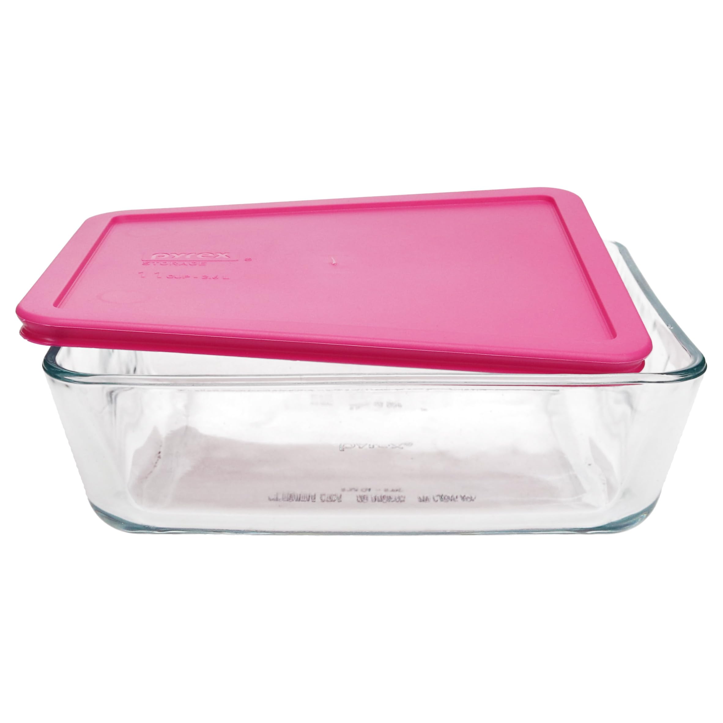 Amazon.com: Pyrex 7212 11 Cup Glass Dish & 7212-PC Berry Pink Lid