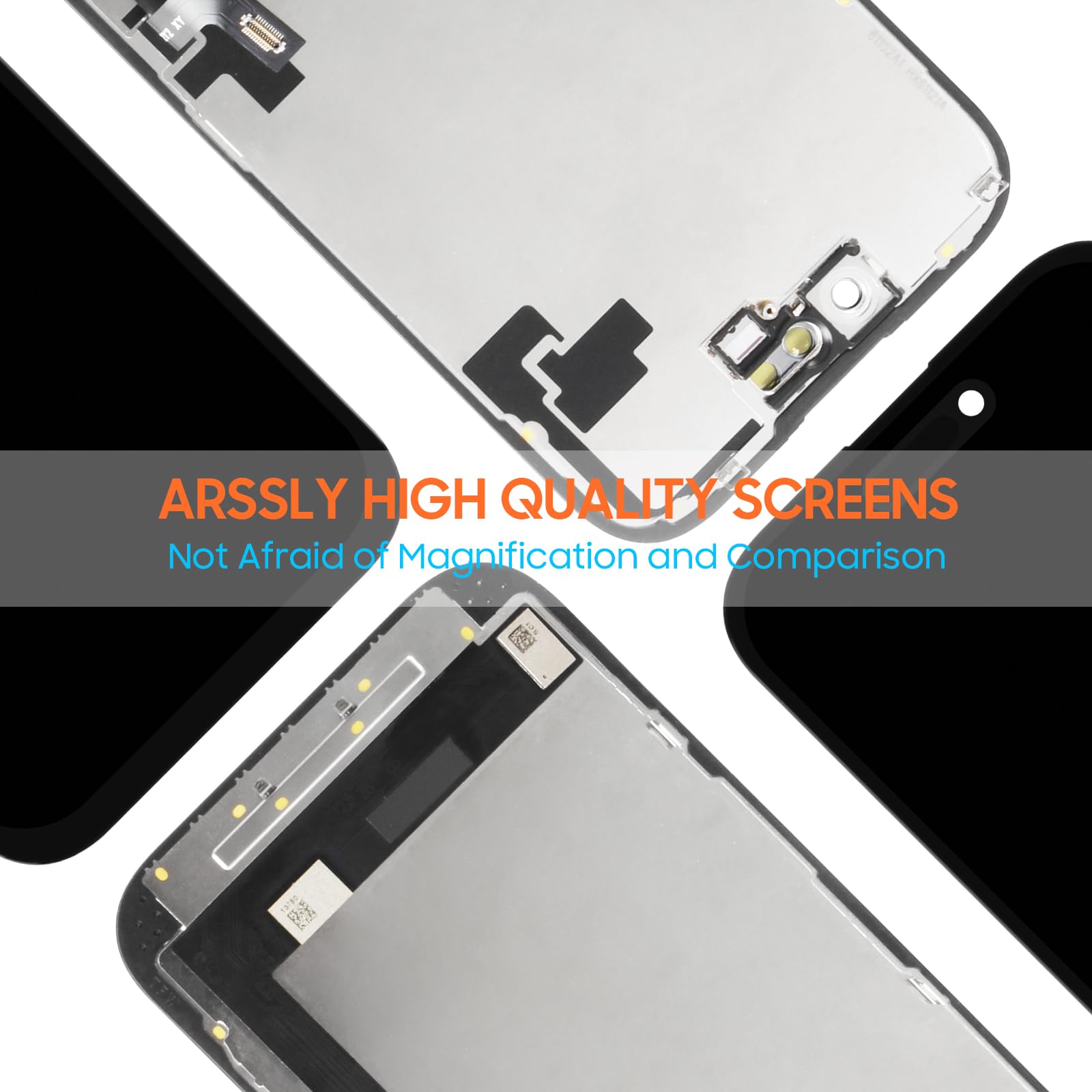 Écran LCD de remplacement pour iPhone 16 A3287, A3081, A3286, A3288 LCD Display Digitizer Assemblée complète avec outils de réparation