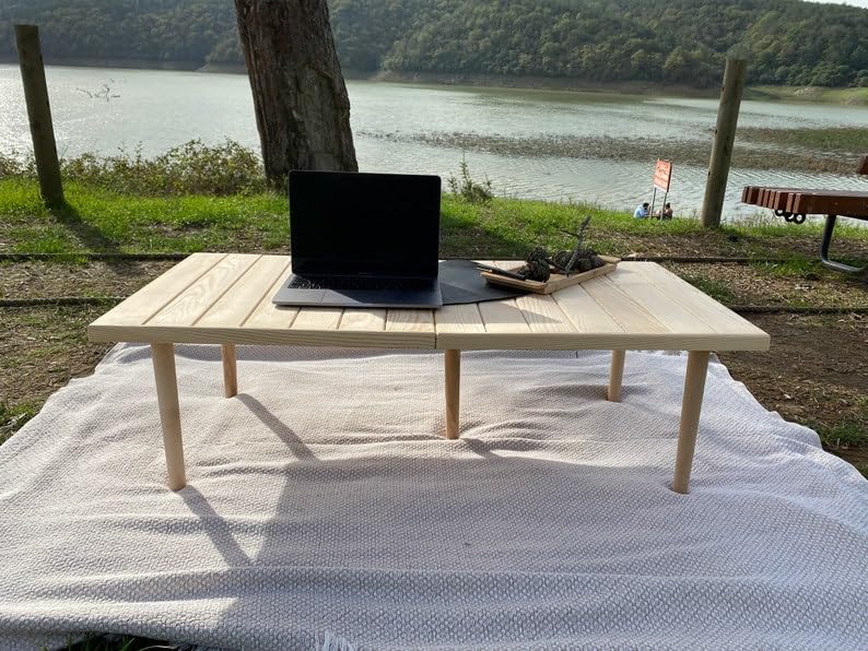 direfly Solid Wood Picnic Table – Rustic Outdoor Dining for Garden & Patio