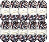 Garn aus hochwertigem Softacryl - atmungsaktiv, formstabil und hautfreundlich, Wolle Paket 10x50g Wollpaket Sonderposten zum Stricken oder Häkeln