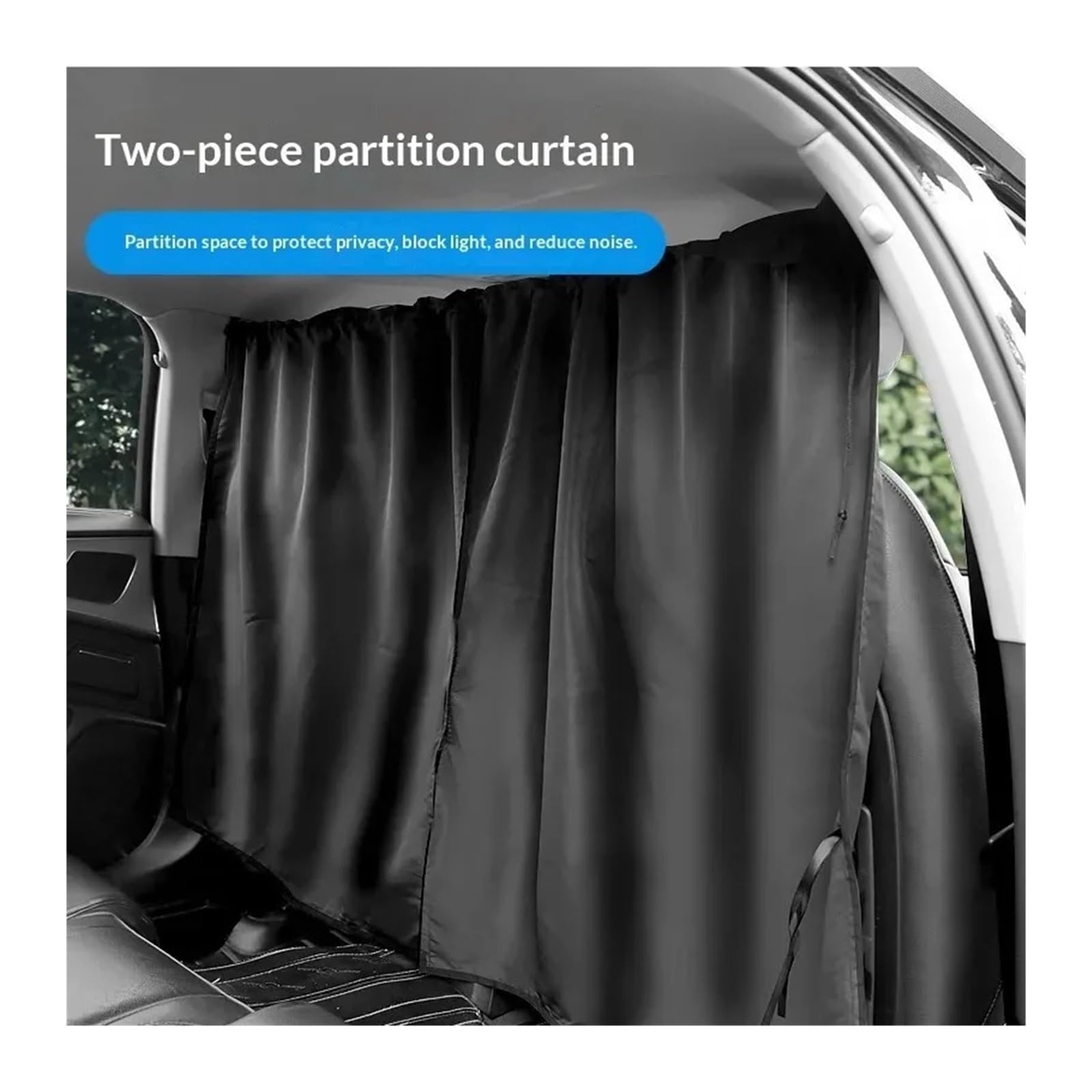 Rideau Arrière Fourgon Occultant Ensemble de Rideaux d'intimité for Voiture 4 pièces