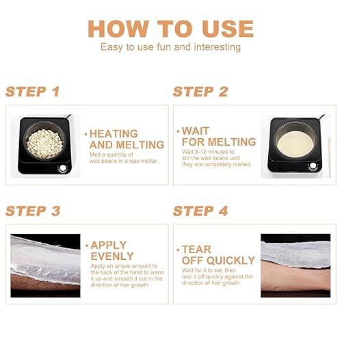 Miniatura 5 de YOUNG VISION Perlas de cera dura sin colofonia para depilación  35.27 oz (2.2 libras), paquete de granos de cera dura de 10 colores, perlas de cera