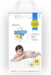 FRALDA DERMOPROTETORA BABY BEE FREE MEGA TAMANHO M COM 46 UND POR R$ 59,99.