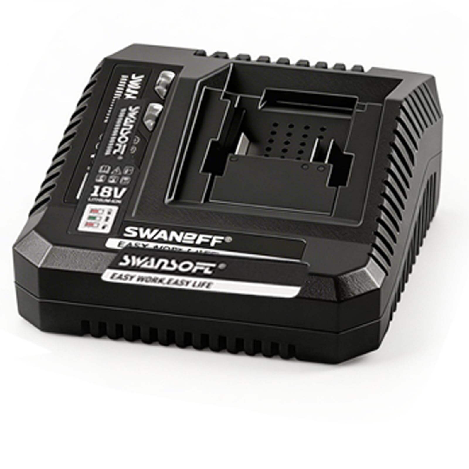 SWANSOFT Cargador de batería rápido 2 A con protección múltiple para baterías de 18 V de pinzas de presión de tubo, compatible con 301B‑12 y 302A‑12 (sin batería)