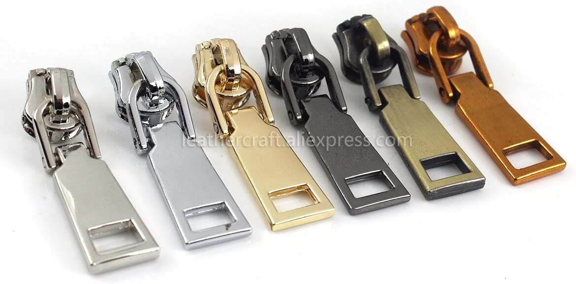 tiradores de cremallera, Tirador de cremallera, deslizador de cremallera, kit de reparación de cremallera, 20 deslizadores de cremallera de metal n.° 5 for chaquetas, ropa, abrigos y tiradores de cabe