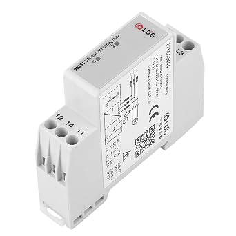 Three-Phase Relay, Durable Monitoring Relay DPA51CM44 3-Phase Monitoring Relay, for Motors Pumps Three-Phase System Screw air Compressor Part Home