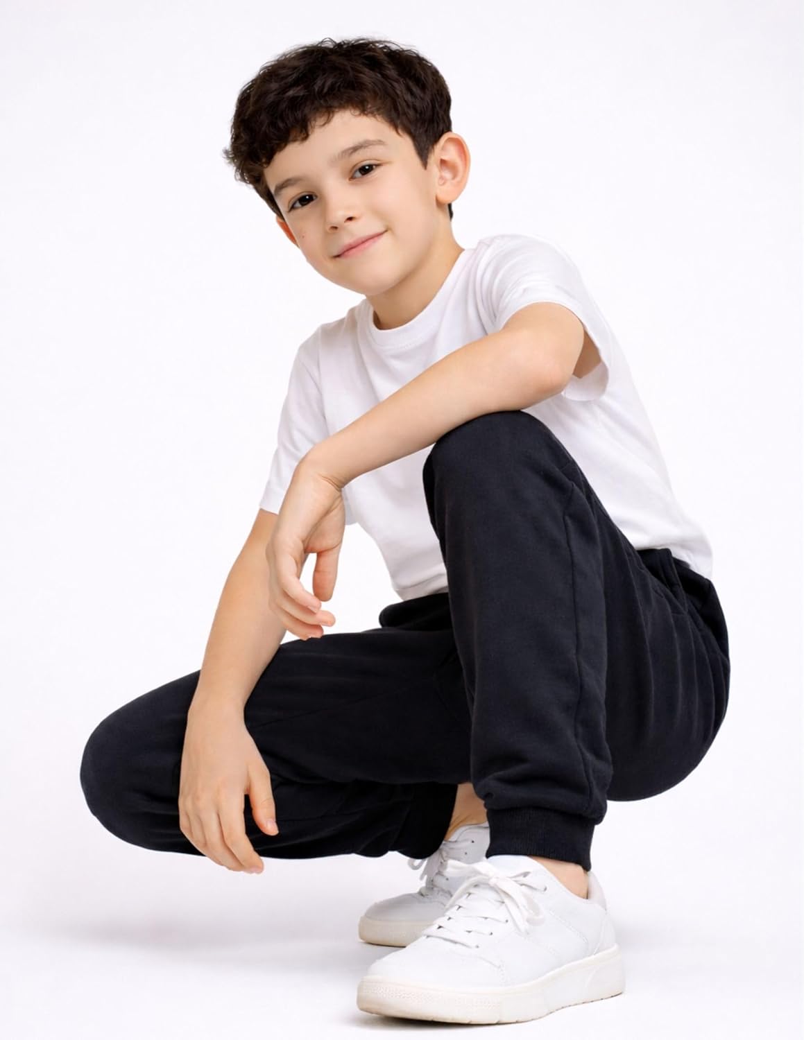 3 Pack Boys Lightweight Jogger Pants, Youth Athletic Sweatpants, Kids Toddlers Clothes Apparel - Image 5