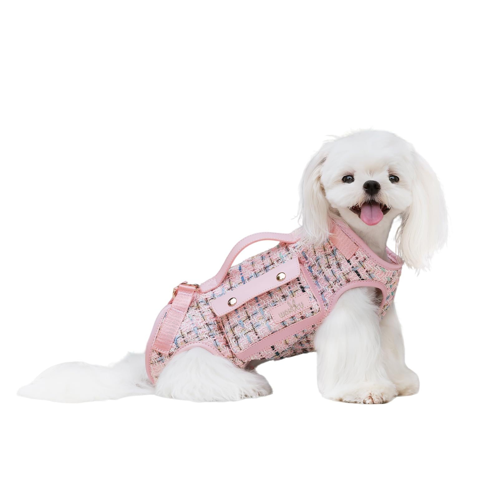 Wakytu Dog Lift Harness Dog Carrier Sling for Small Dogs & Cats,M