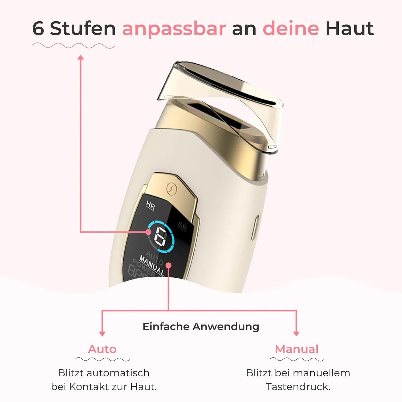 Epilierer für Frauen, Epilierer Haarentfernung für Frauen | Haarentfernungsgerät Rasierer | Wiederaufladbarer kabelloser, Epilierer-Rasierset, Haarentferner für Gesicht, Arm, Achselhöhl