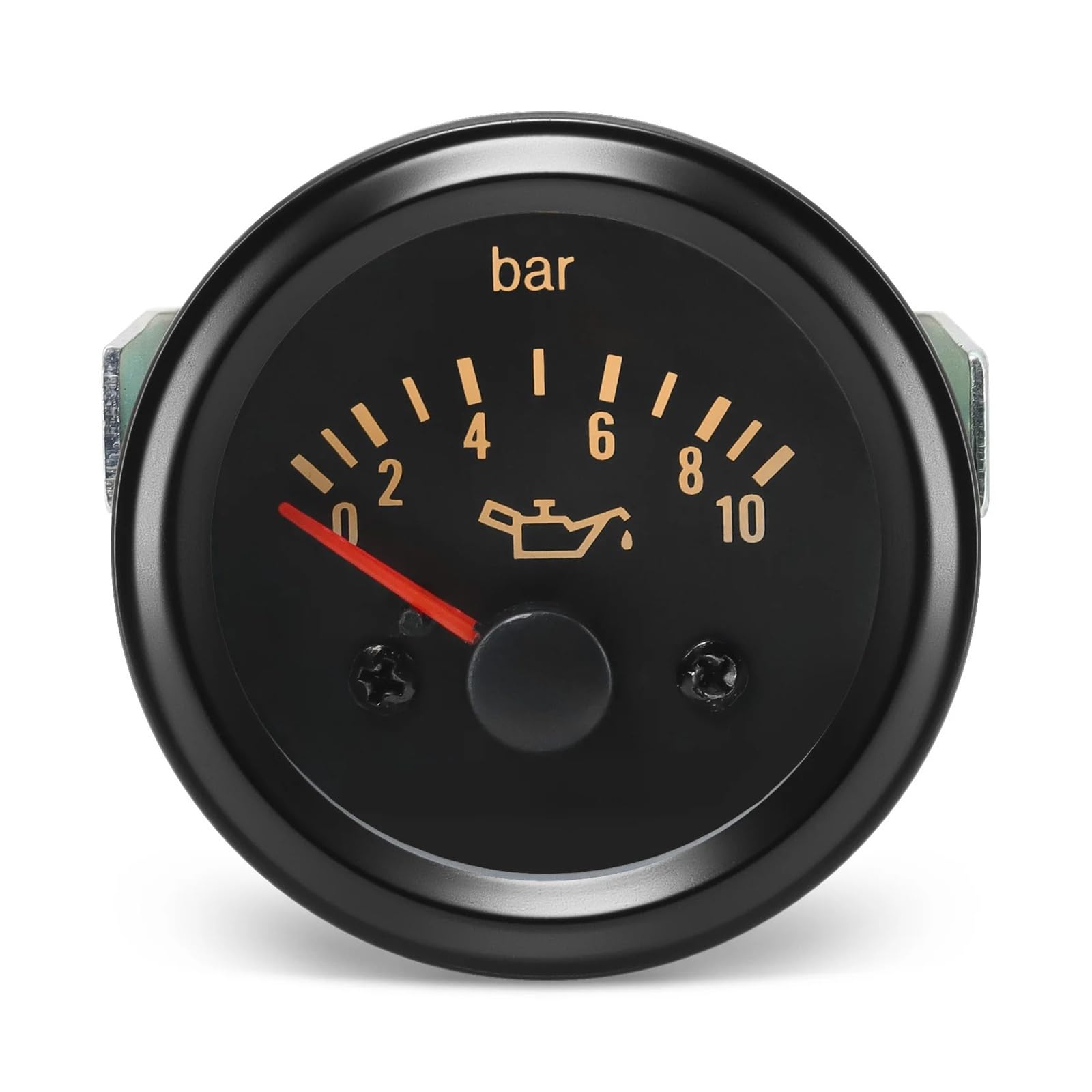 Indicador LED de 52mm for Coche, medidor de presión de Aceite de 0~10 Bar, indicador sin presión de Aceite, Apto for generador de Coche DC24V Personalizado