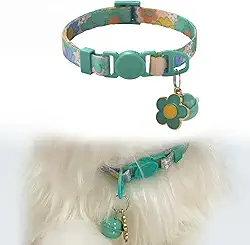 Coleira para animais de estimação com fecho de segurança ajustável com fundo escuro