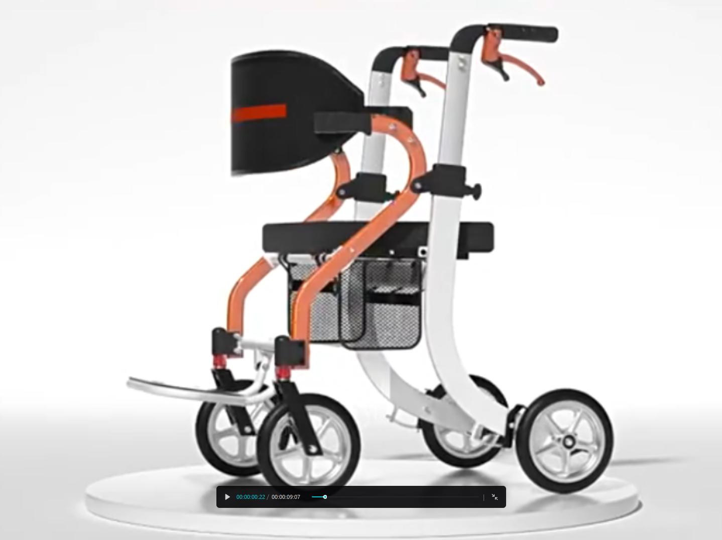 【未使用】 Miugoo 多機能 歩行補助車 歩行器 車椅子 アルミ製 Amazon | Miugoo 歩行器 四輪歩行車 シルバーカー 多機能歩行器