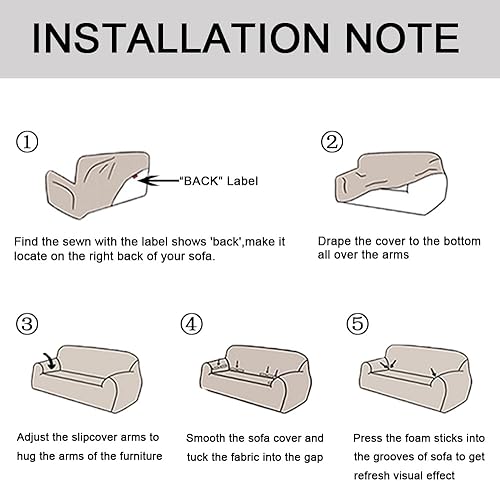 Miniatura 7 de Fundas elásticas de color sólido para sofá de elastano, fundas lavables para sillón, fundas de sofá antideslizantes para sofá de dos plazas, fundas