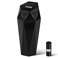 Vista 11 de Car Trash Can with Lid, Portable Vehicle Auto Garbage Can, Diamond Design Mini Garbage Bin for Automotive Car, Home, Office, Kitchen, Bedroom(2