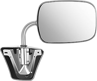 ECCPP Pair Set Fit for 1973-91 Chevy/Chevy GMC Jimmy Suburban C10 20 30/C/K1500 2500 3500/C15 25 35 Manual Stainless Mount Folding Chrome Side Mirrors