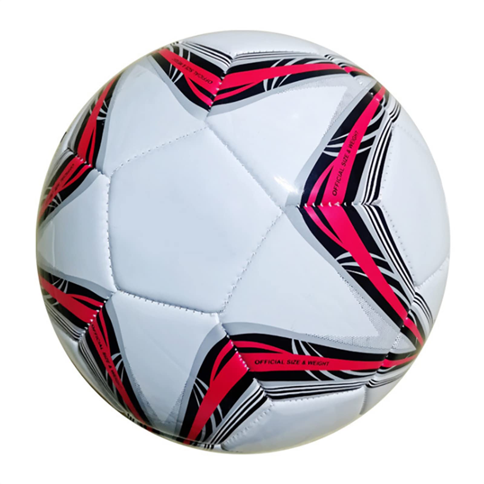 TIKATARER Pallone da Calcio Taglia 5, Palloni da Calcio Taglia 5 Pallone da Calcio con Rete Ad Aghi e Ago d'Aria Morbido PU Sport Partita di Calcio Allenamento per Allenamento di Calcio