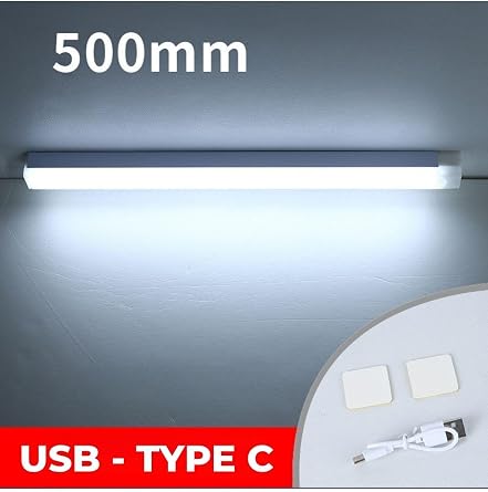50 cm Beyaz Işık Hareket Sensörlü LED Lamba – Şarjlı, Dolap ve Koridor Kullanımı [Enerji Sınıfı A]