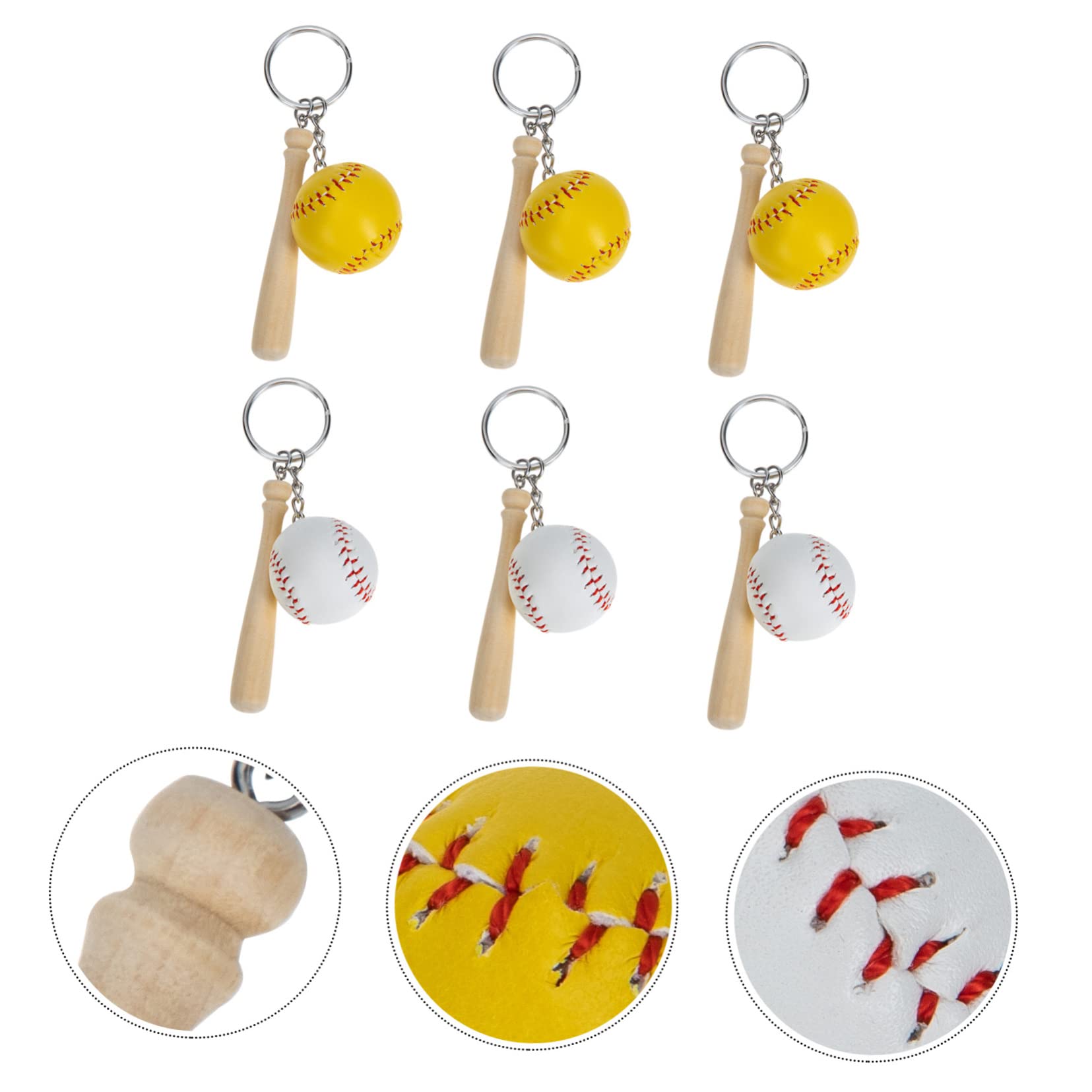 Portachiavi Da Baseball Keeychain Carino Mazza Da Baseball in Miniatura Giocatore Catena Portachiavi Uomini Regali Sportivi Per Ragazzi Di Legno