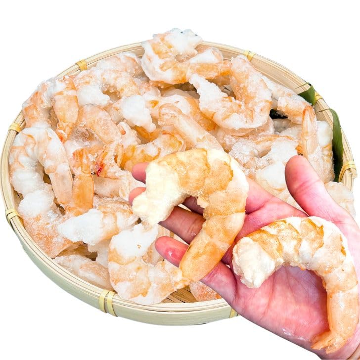 Amazon.co.jp: ぷりぷり 大型 むきえび 大盛り1kg！ 約50尾入り 下処理