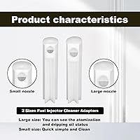 Vista 6 de Adaptador limpiador de descarga para inyector de combustible de automóvil, probador de bricolaje, prueba de presión de bomba de combustible