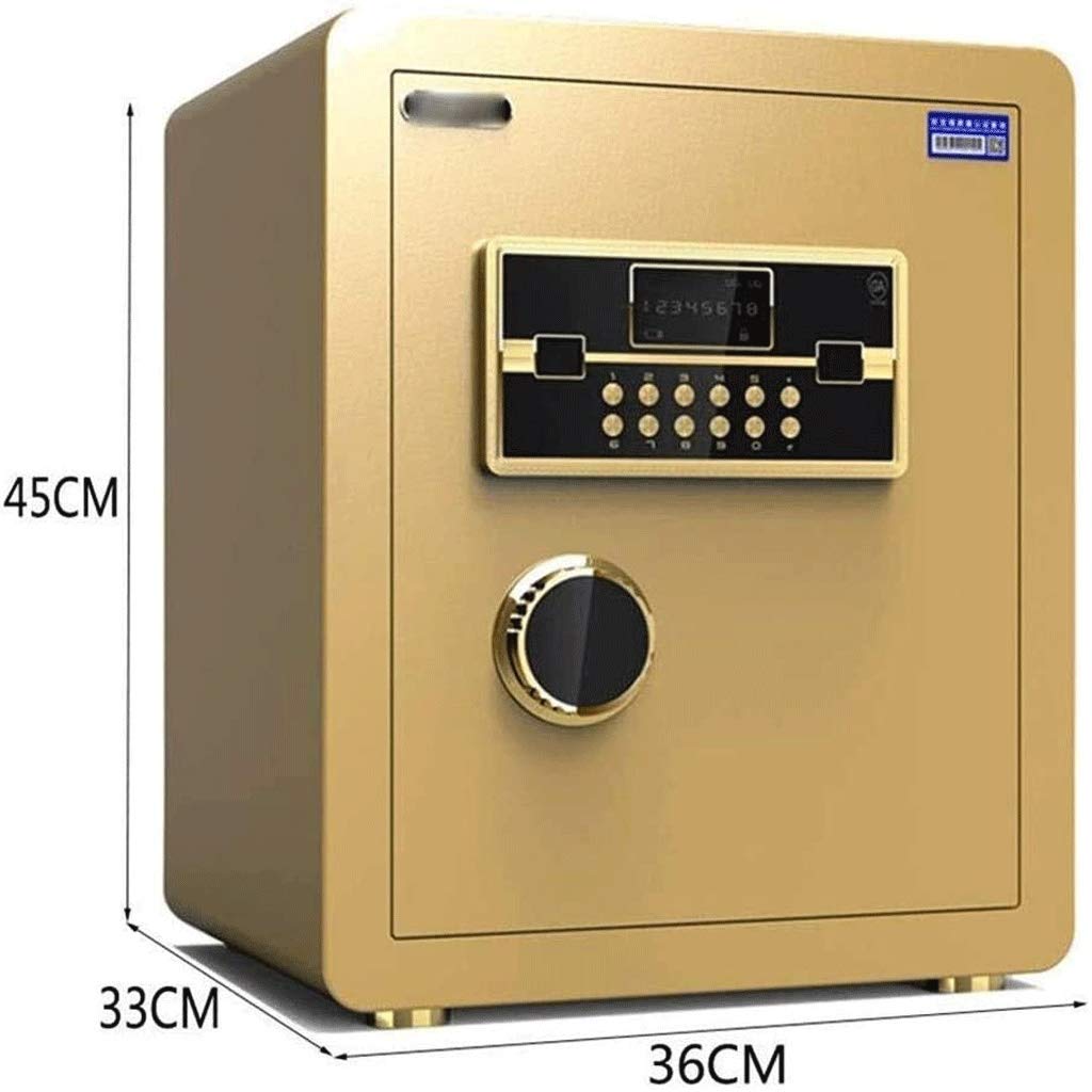 Caja fuerte digital, electrónica de lujo, caja fuerte digital adecuada para documentos de oficina, joyas y objetos de valor (negro)