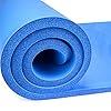 Yoga-Cloud-Extra-Thick-1-Exercise-Mat-with-Shoulder-Sling-25mm-Non-slip-Moisture-Resistant-Foam-Cushion-for-Pilates-and-Working-Out-Ultra-Balance-Support-for-Joint-Health-Physical-Therapy Crown Sporting Goods 1" Yoga Cloud Extra Thick Exercise Mat - 72" x 24" with Carry Strap - Exercise Mats for Home Workout - Yoga and Pilates Exercise Workout Mat - 4X Thick Yoga Mat (Blue)