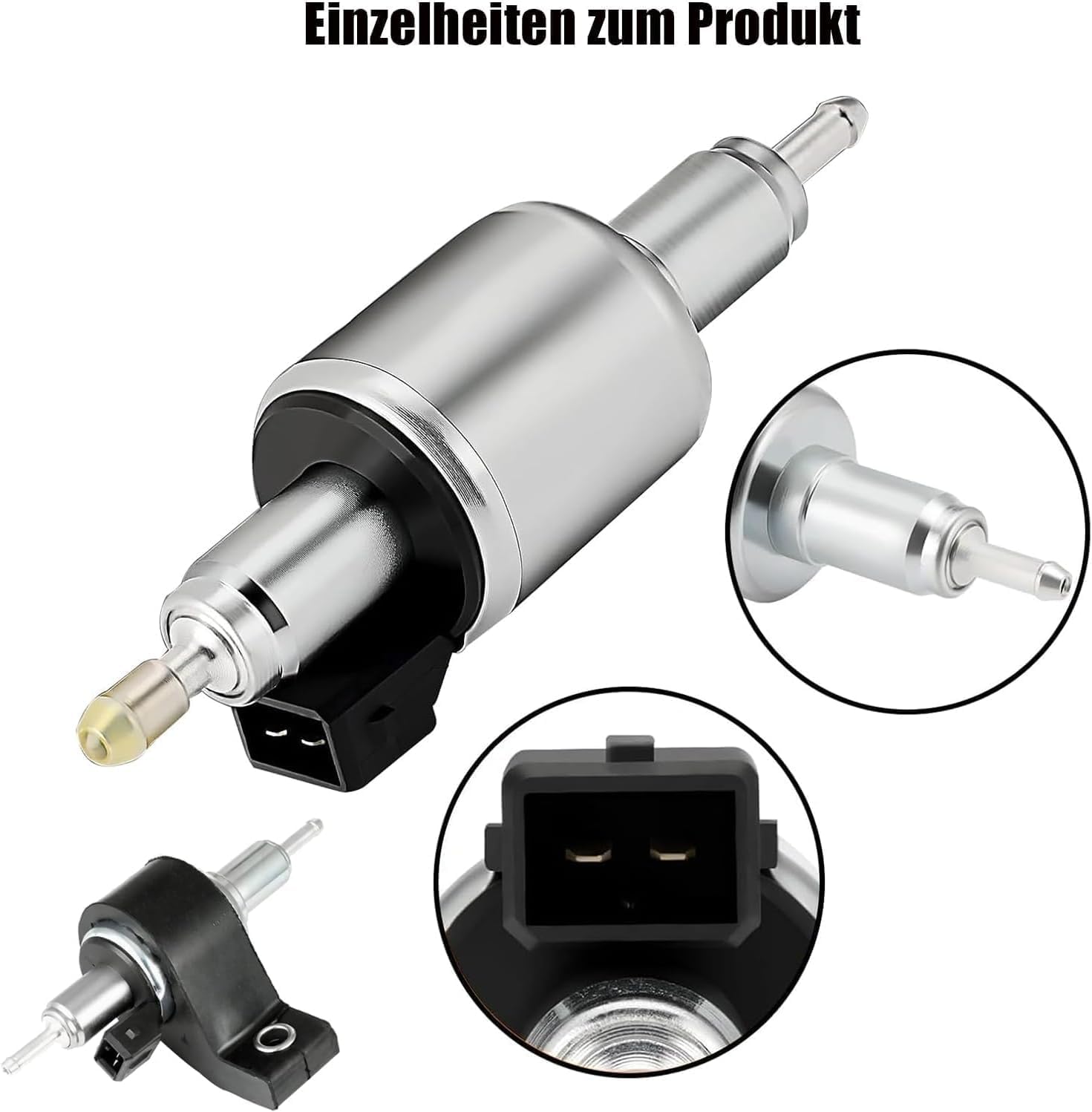 Alrens Elektryczna pompa dozująca 12 V-22 ml do We-basto Eber-spacher 2-5-8 kW, pompa dozująca paliwa z pokrywą pompy olejowej, część zamienna do ogrzewania postojowego i ogrzewania samochodowego