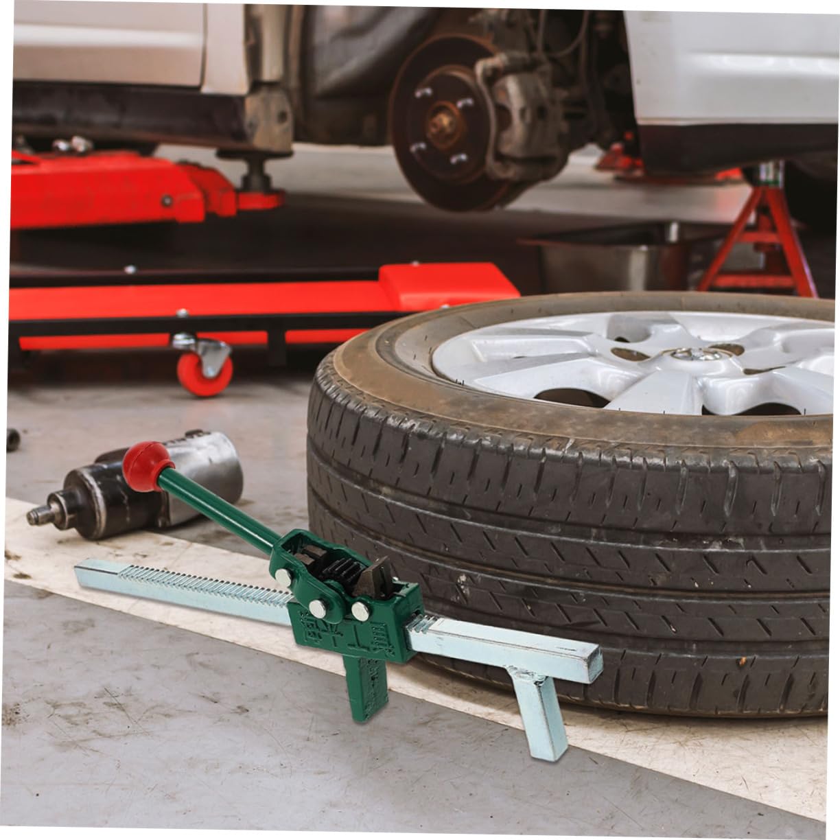 TOPBATHY Espansore Manuale Per Pneumatici Strumento Per Montaggio Pneumatici Kit Riparazione Auto Smontagomme Portatile Strumento Espansione e Autocarri