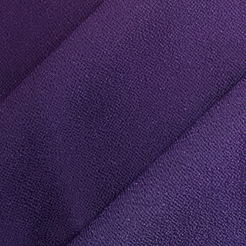 タカギ繊維 Panami 一越ちりめん カットクロス 約70×50cm Col.C10 紫