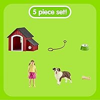 Vista 3 de Schleich Farm World - 5PC Dog Kennel Animal Toys for Kids with Dog Figurine and Dog House - Kids Ages 3+