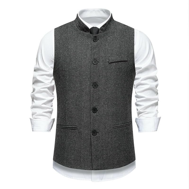 Chaleco formal de rayas para trajes de caballero y bodas 6