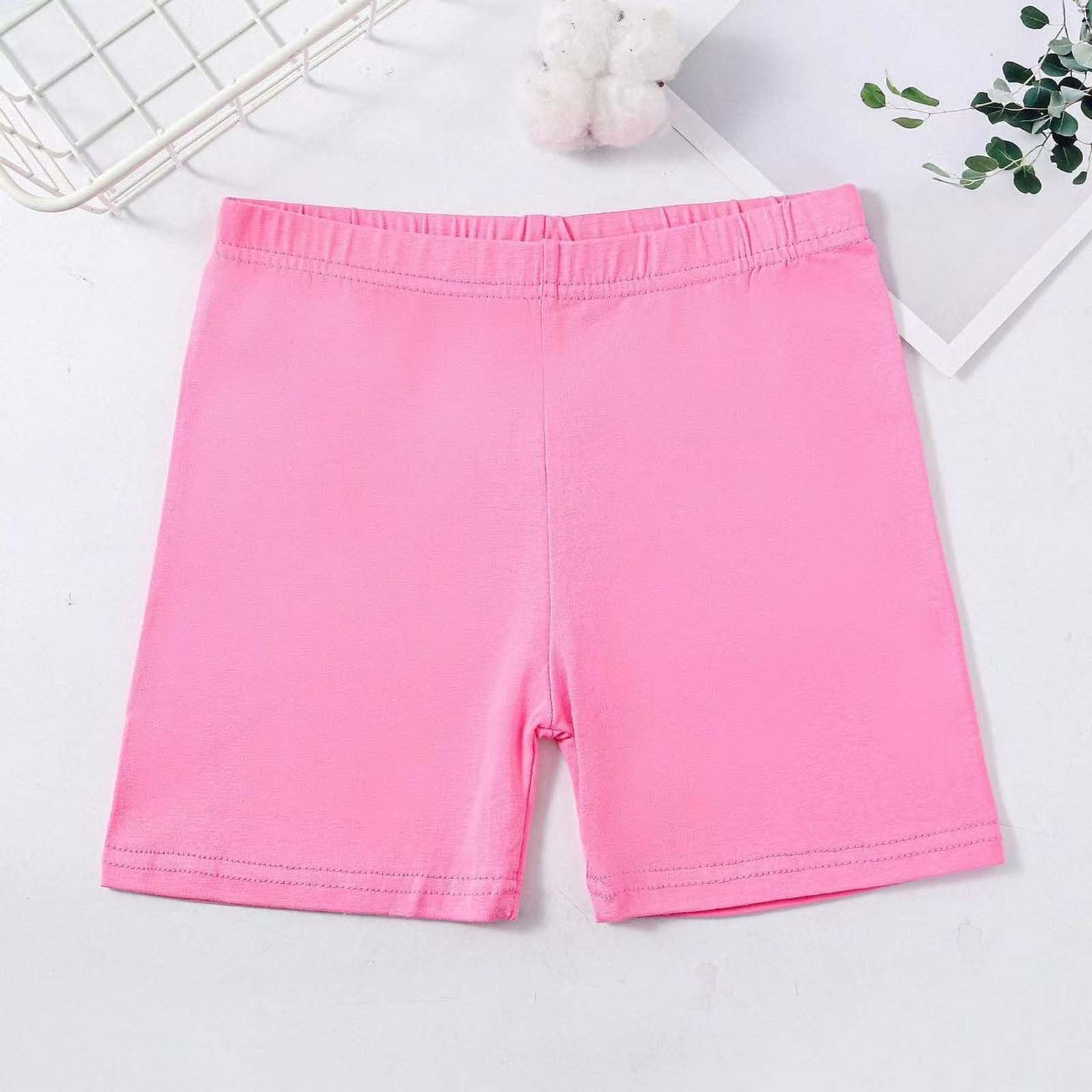 Generisch Mädchen Kurze Leggings Baumwolle Radlerhose Sommer Activewear Shorts, Kinder Unter Kleid Hosen, Elastische Sporthose Turnhose Sommerhose für Sport Laufen Tanz Wandern