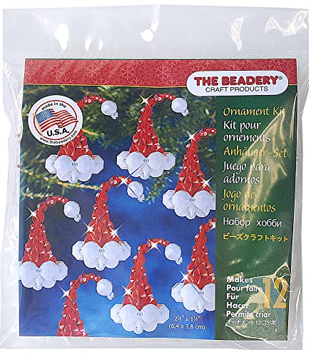 The Beadery - Santas Hat Ornament Kit - Makes 12-7479