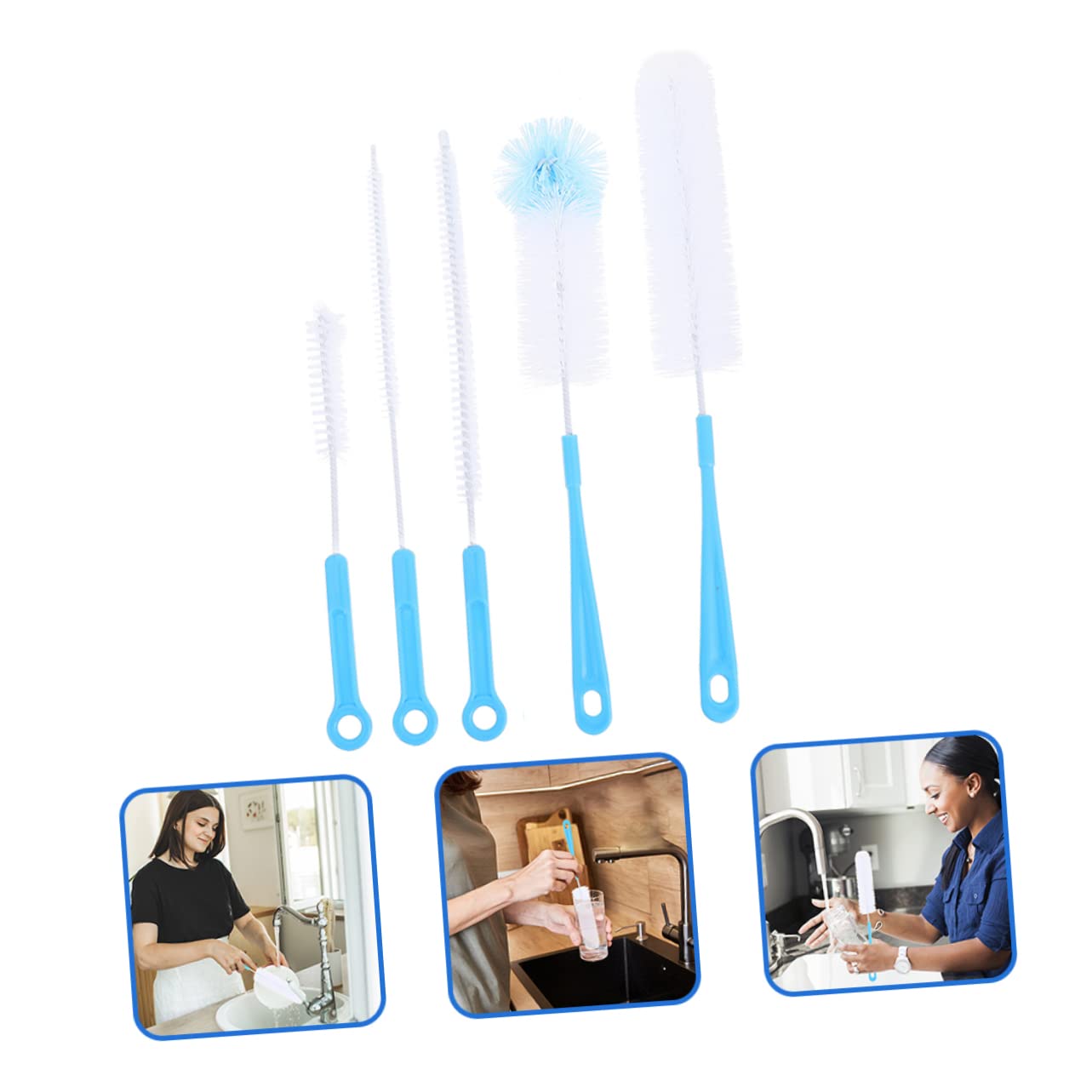 15stücke Teiliges Babyflaschen-reinigungsbürsten Effektive Für Babyflaschen Milchflaschen Und Trinkhalme Praktisch Und Vielseitig Für Täglichen Gebrauch