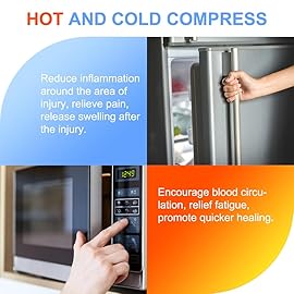 Soft Cold Packs for Injuries Reusable 4 Pack, Hot and Cold Gel Pack for Headaches, Joint Pain Relief, Comfort Ice Gel Pack Flexible Therapy on Neck, Ankle, Knee, Leg, Shoulder, Elbow, Wrist, Feet