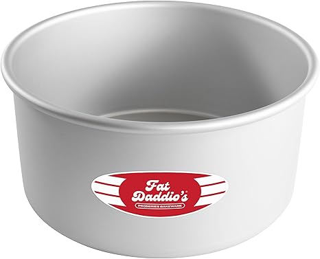 Fat Daddios PRD-84 Anodized Aluminum Round Cake Pan, 8 x 4 inch Fat Daddio
